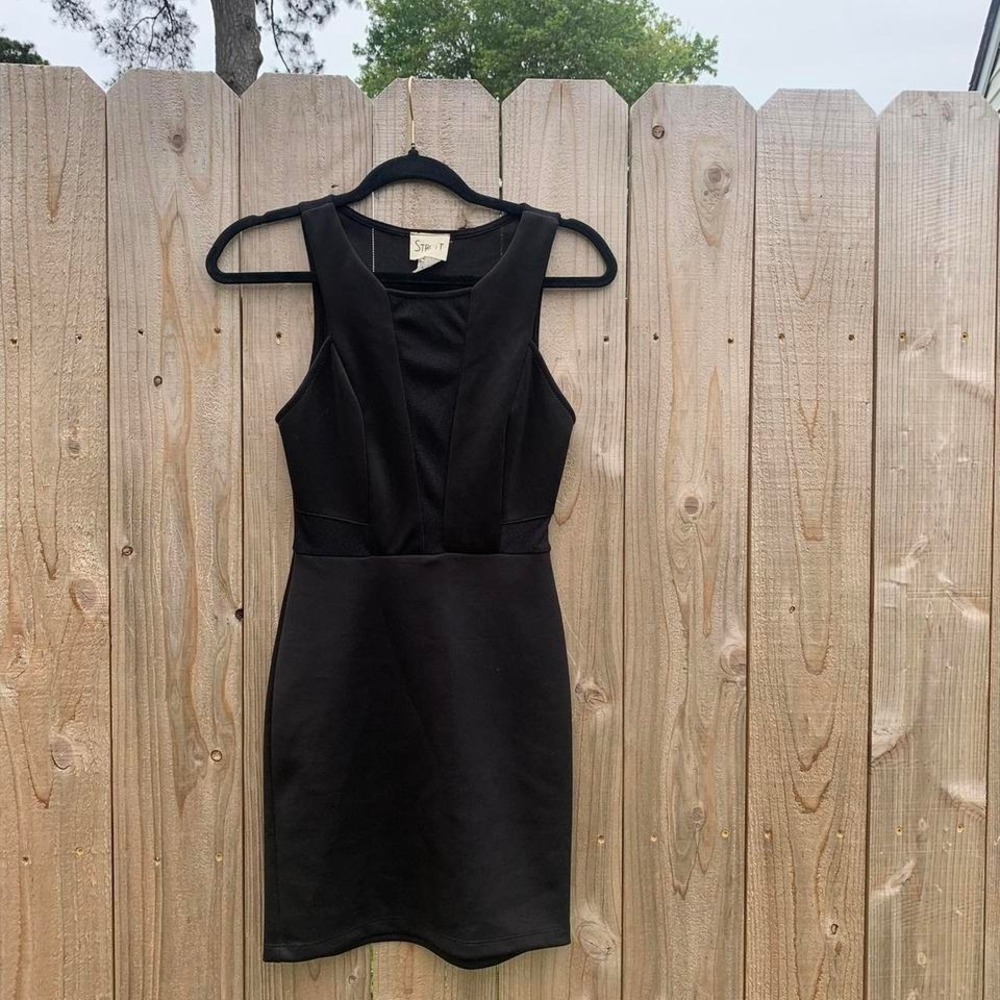 Vintage black strutt dress size small cocktail‎ party date, sexy summer